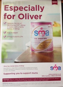 Nestle SMA advertisement distributed in MillwardBrown marekt res