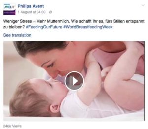 Philips Avent promotion in World Breastfeeding Week August 2016