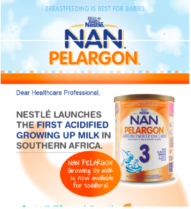 nan pelargon acidified formula
