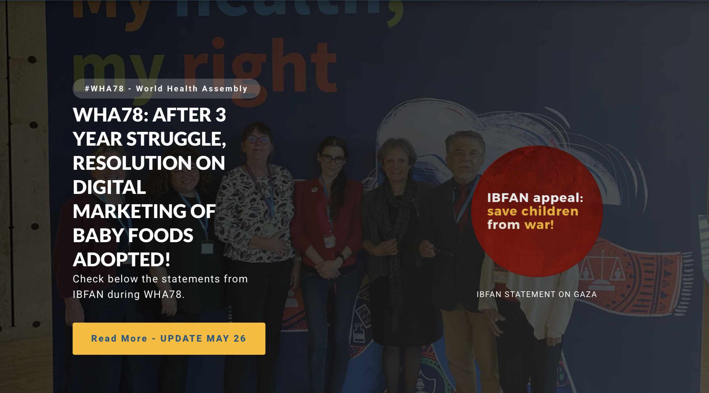 IBFAN at the 78th Assembly